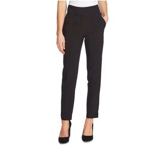 Vince Camuto Womens Black Straight Leg Ankle Grazing Trousers Pants, Size 8